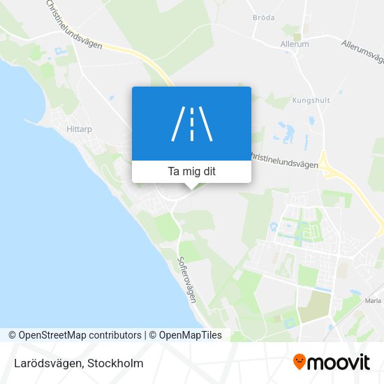 Larödsvägen karta