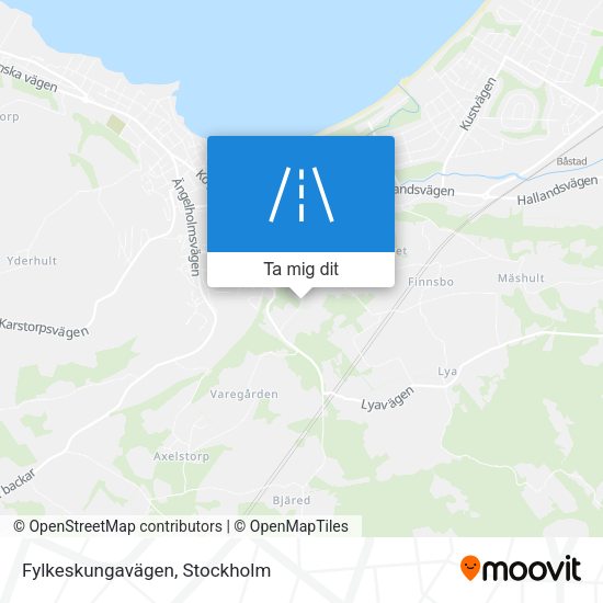 Fylkeskungavägen karta