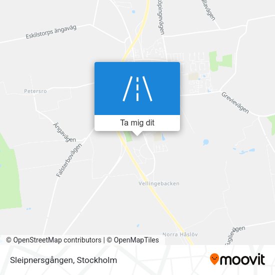 Sleipnersgången karta