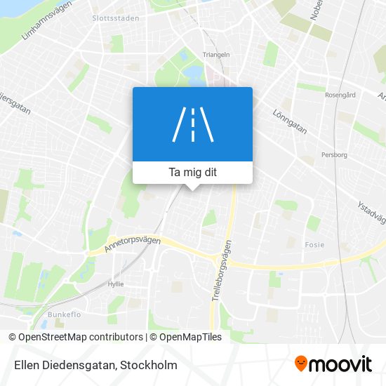 Ellen Diedensgatan karta