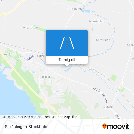 Saxåslingan karta