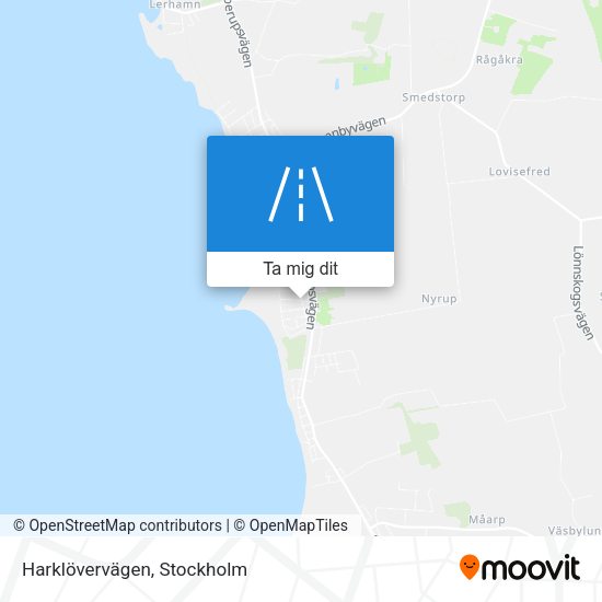 Harklövervägen karta