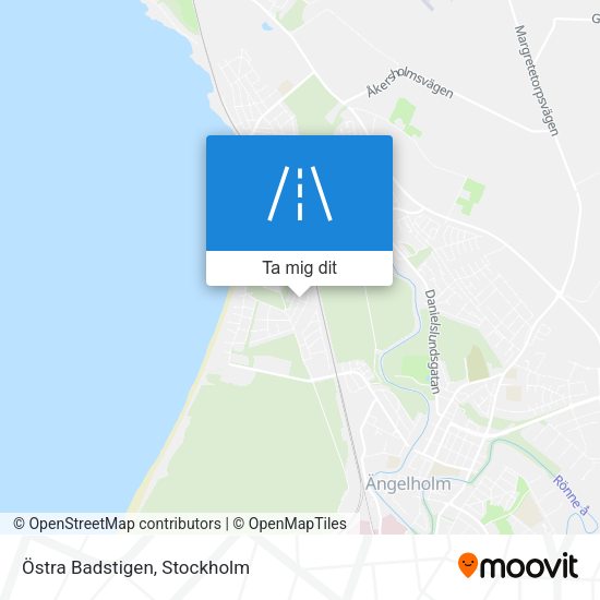 Östra Badstigen karta