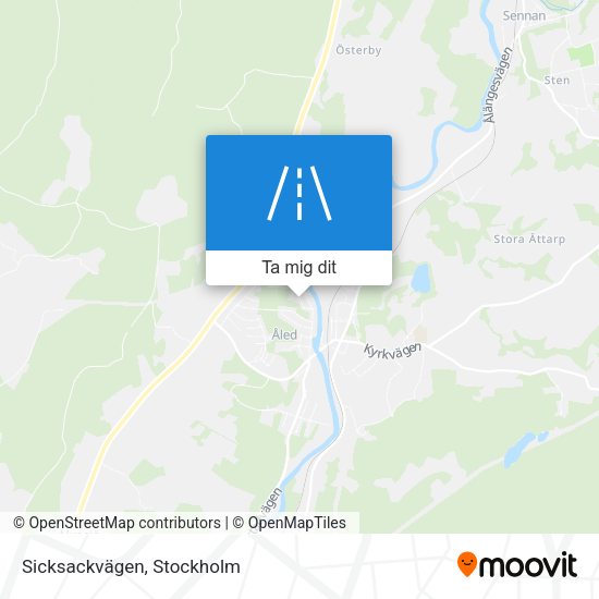 Sicksackvägen karta
