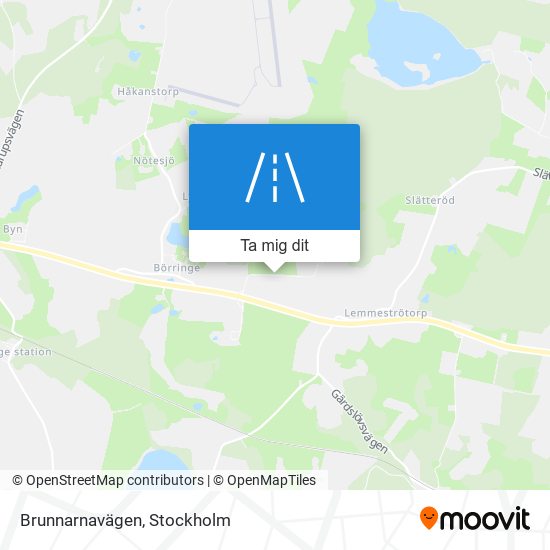 Brunnarnavägen karta