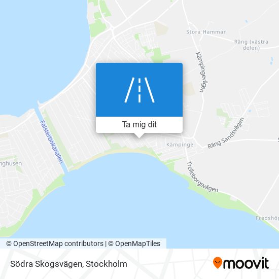 Södra Skogsvägen karta