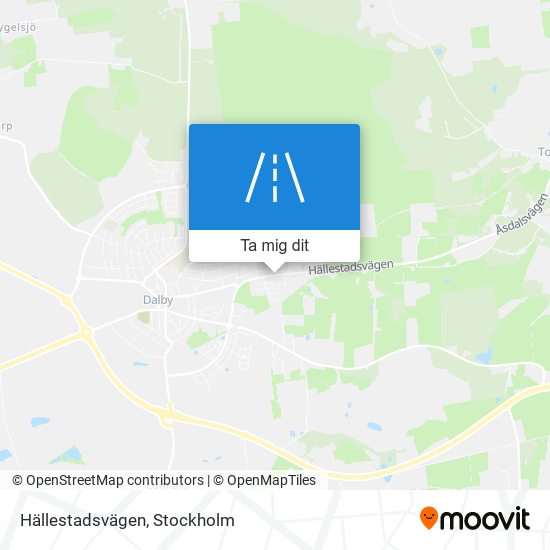 Hällestadsvägen karta