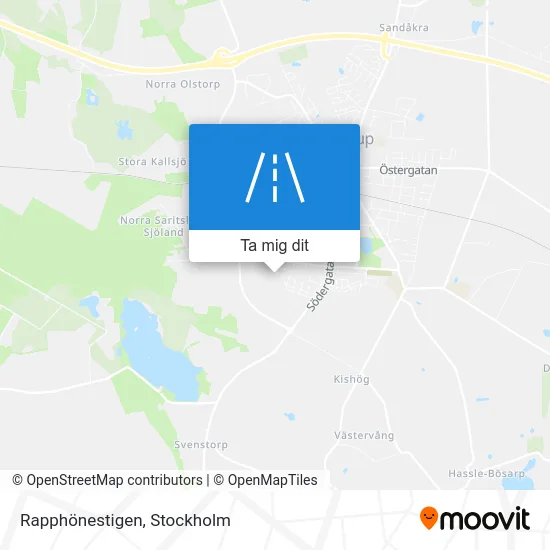 Rapphönestigen karta