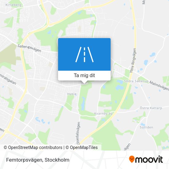 Femtorpsvägen karta