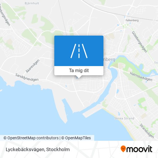 Lyckebäcksvägen karta