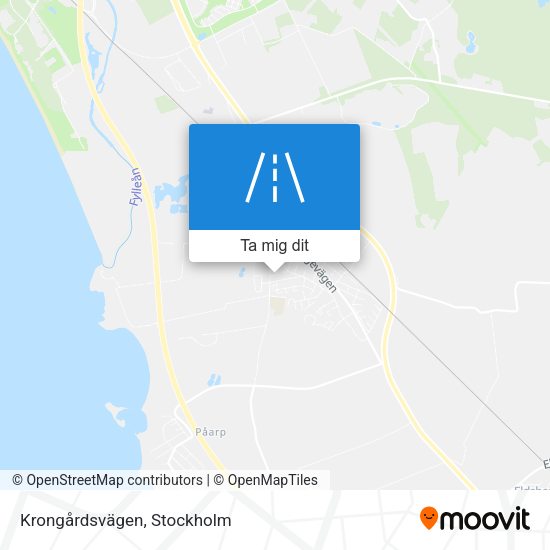 Krongårdsvägen karta