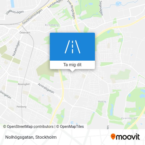 Nolhögsgatan karta