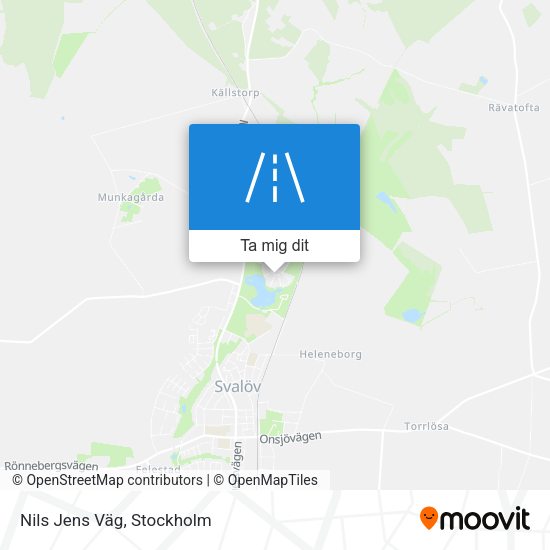 Nils Jens Väg karta
