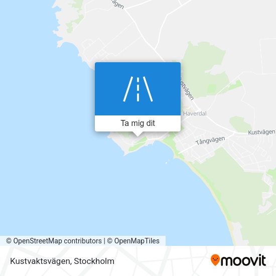 Kustvaktsvägen karta