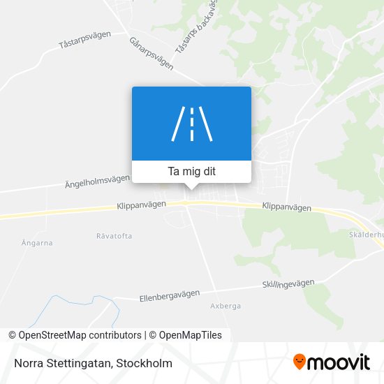 Norra Stettingatan karta