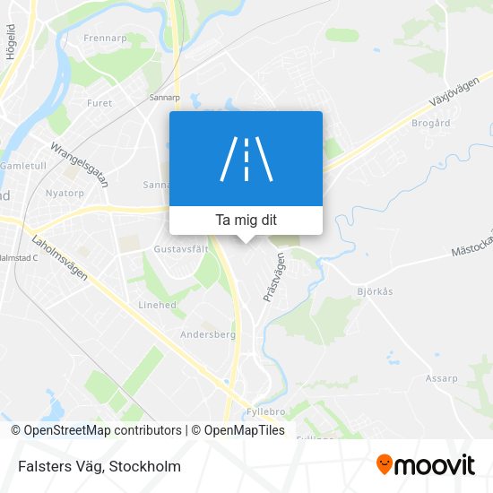 Falsters Väg karta