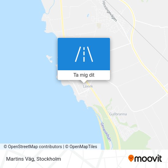 Martins Väg karta