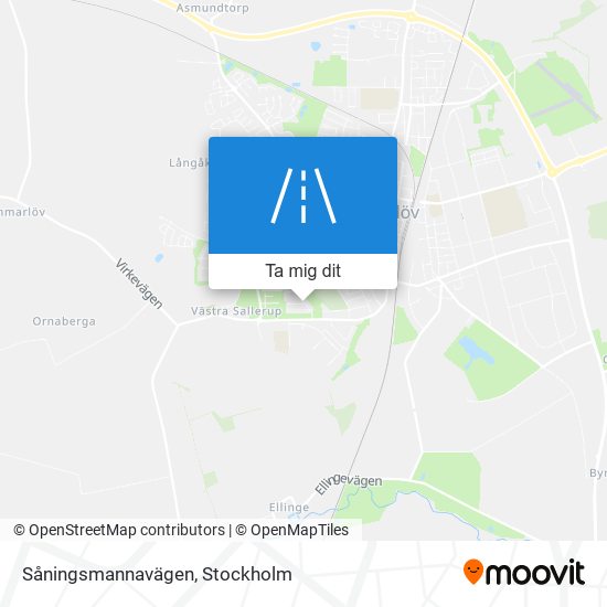 Såningsmannavägen karta