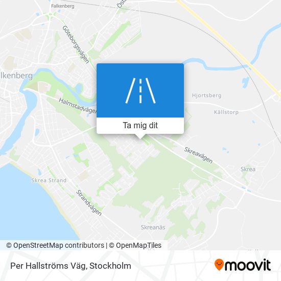 Per Hallströms Väg karta
