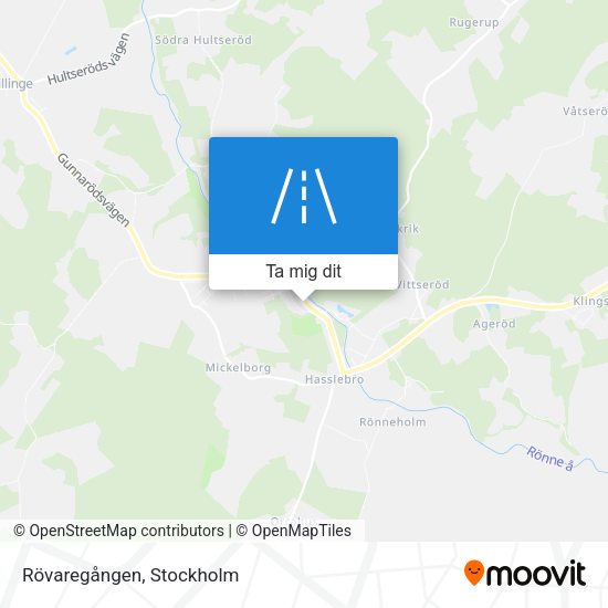 Rövaregången karta