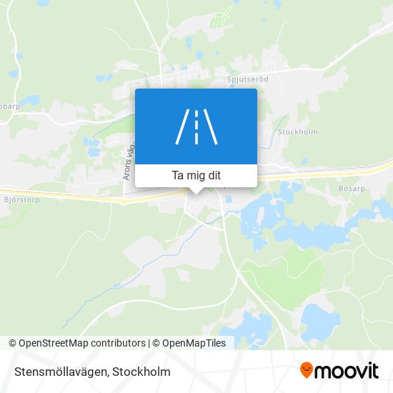 Stensmöllavägen karta