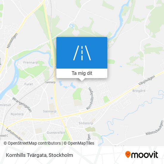 Kornhills Tvärgata karta