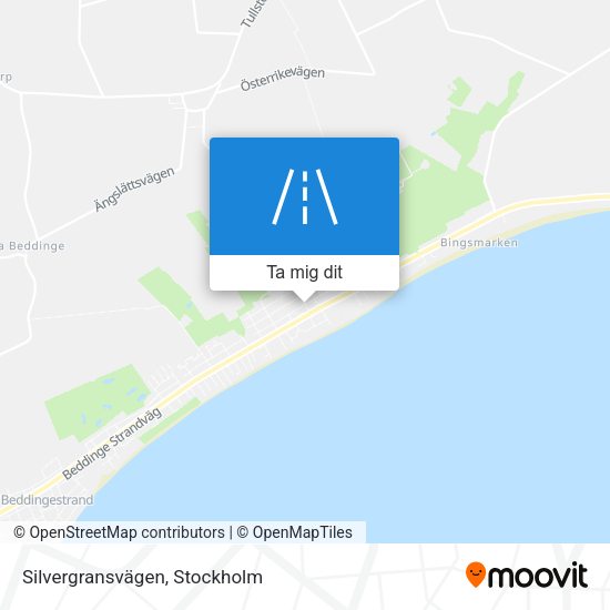 Silvergransvägen karta