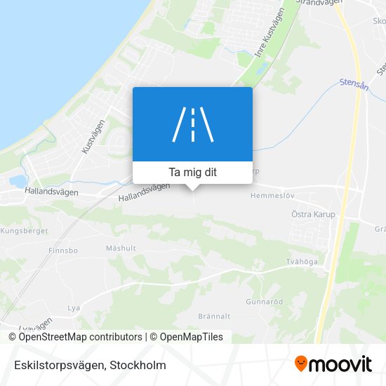 Eskilstorpsvägen karta