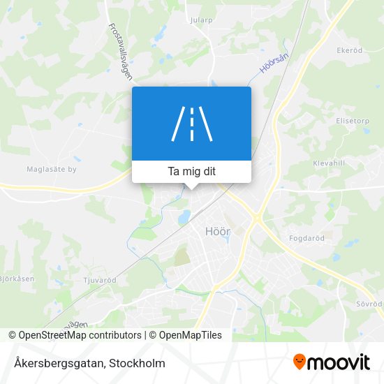 Åkersbergsgatan karta