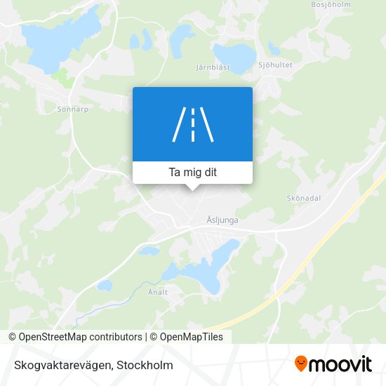 Skogvaktarevägen karta