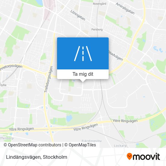 Lindängsvägen karta