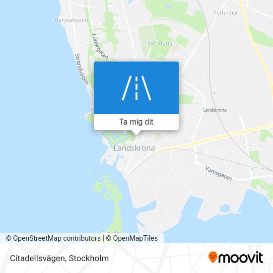 Citadellsvägen karta