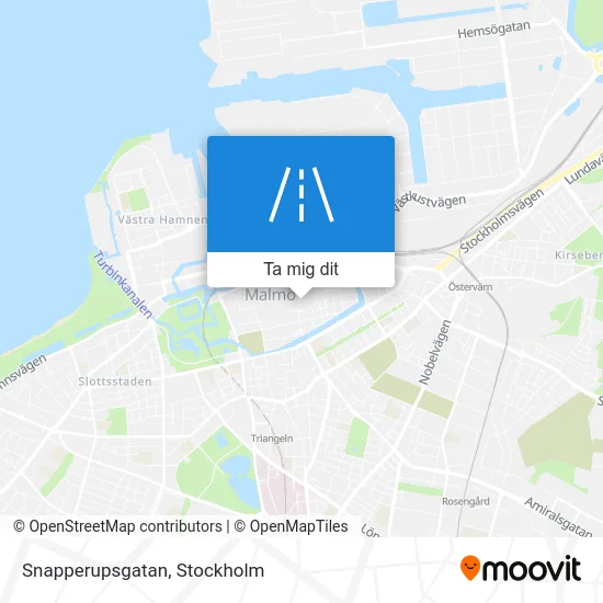 Snapperupsgatan karta