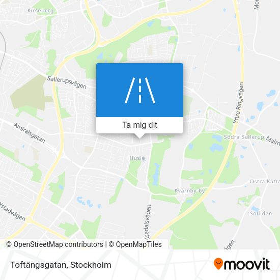 Toftängsgatan karta