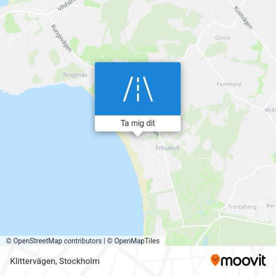 Klittervägen karta