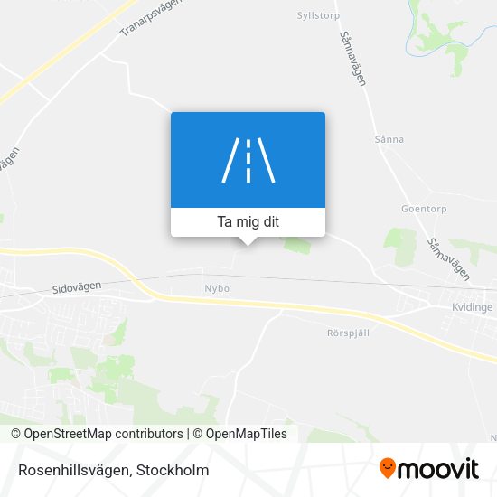 Rosenhillsvägen karta