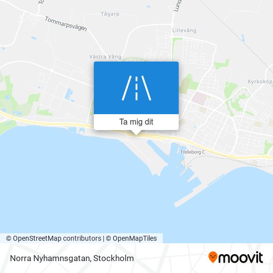 Norra Nyhamnsgatan karta