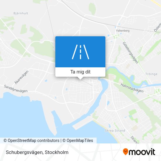 Schubergsvägen karta