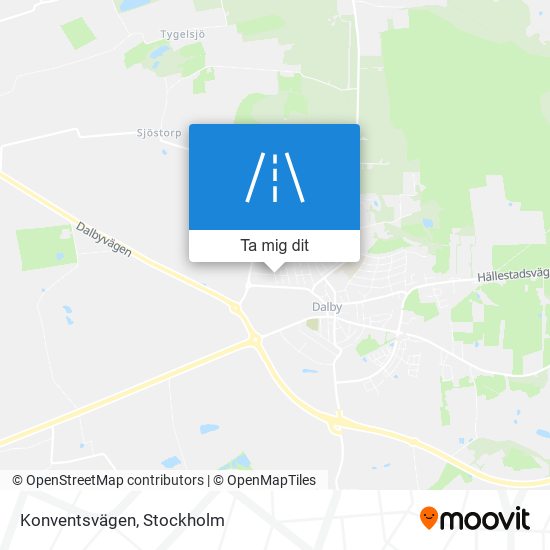 Konventsvägen karta