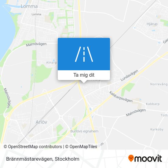 Brännmästarevägen karta