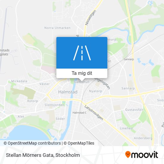 Stellan Mörners Gata karta