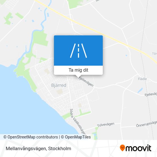 Mellanvångsvägen karta