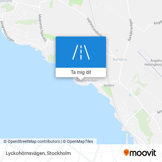 Lyckohörnsvägen karta