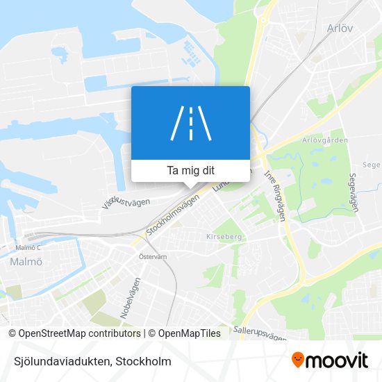 Sjölundaviadukten karta