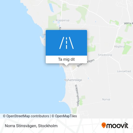 Norra Stinsvägen karta