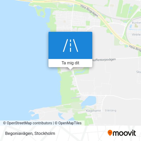Begoniavägen karta