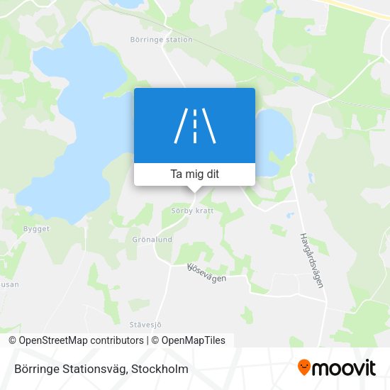 Börringe Stationsväg karta
