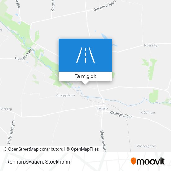 Rönnarpsvägen karta