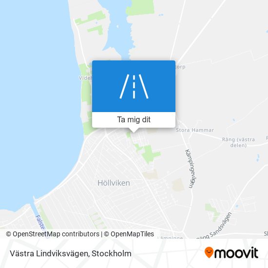 Västra Lindviksvägen karta