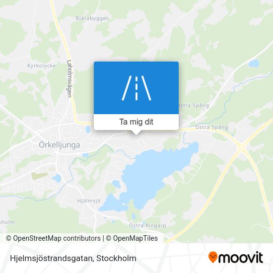 Hjelmsjöstrandsgatan karta